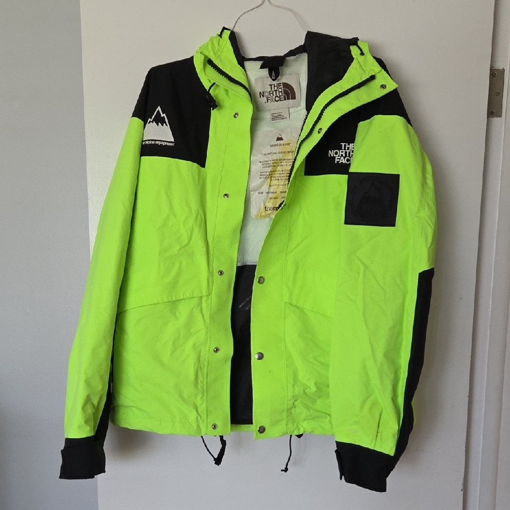 The North Face Men's Neon Green Shell Jacket | Waterproof